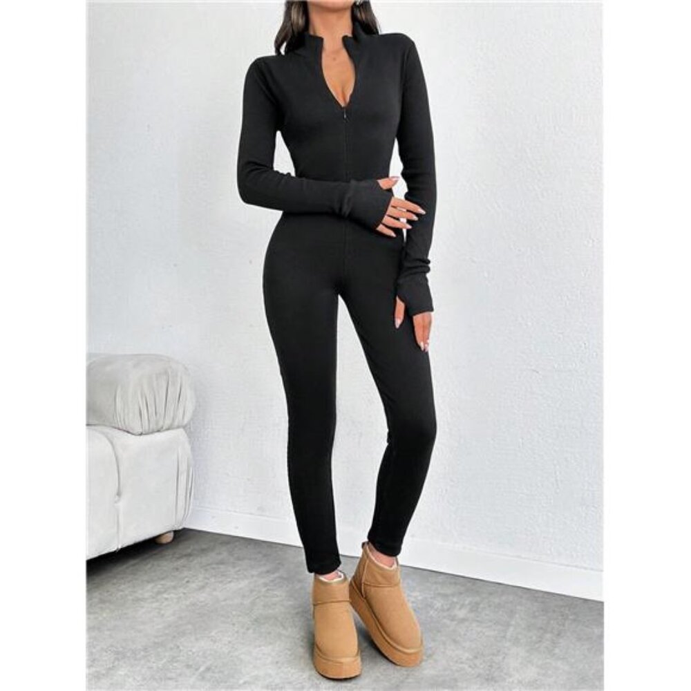 Women's Tall Basic Zipper Front Solid Color Sport… - image 5